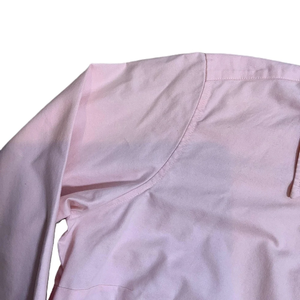 Crazy Horse Pink Collared Long Sleeve Button-Up Mens Shirt Sz 14 Preppy Academia